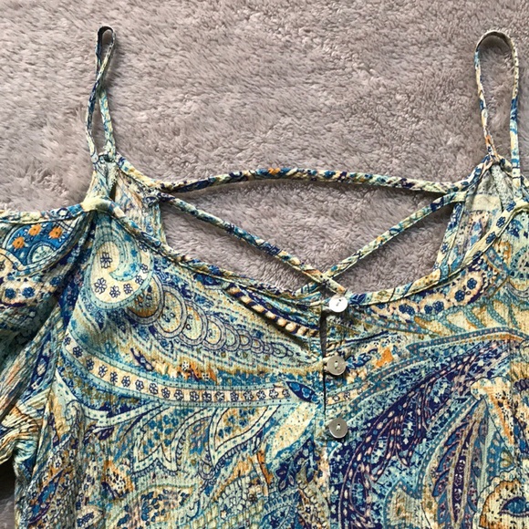 NWOT Forever 21 Paisley Sun Dress - Picture 3 of 7